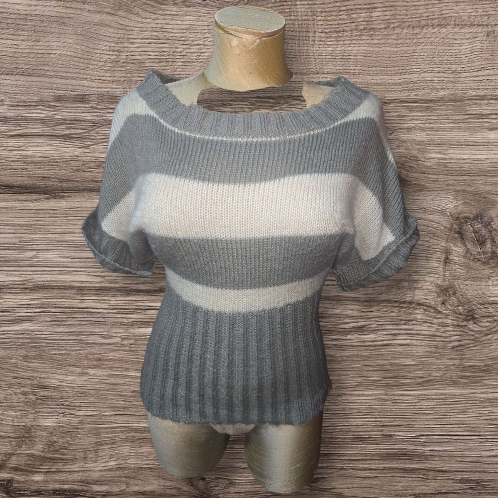 Dots Gray and Cream Women's Sweater